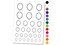 Balloon Party Birthday Outline Temporary Tattoo Water Resistant Fake Body Art Set Collection
